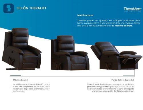 SILLON RECLINABLE THERALIFT MASAJE - Imagen 8